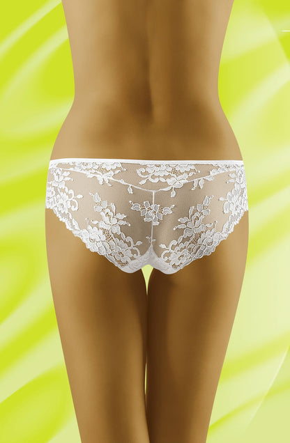 Wolbar Lola White Lace Trim Comfortable Soft Briefs Underwear