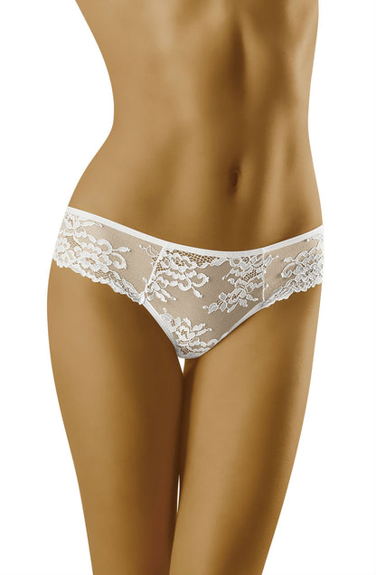 Wolbar Lola White Lace Trim Comfortable Soft Briefs Underwear