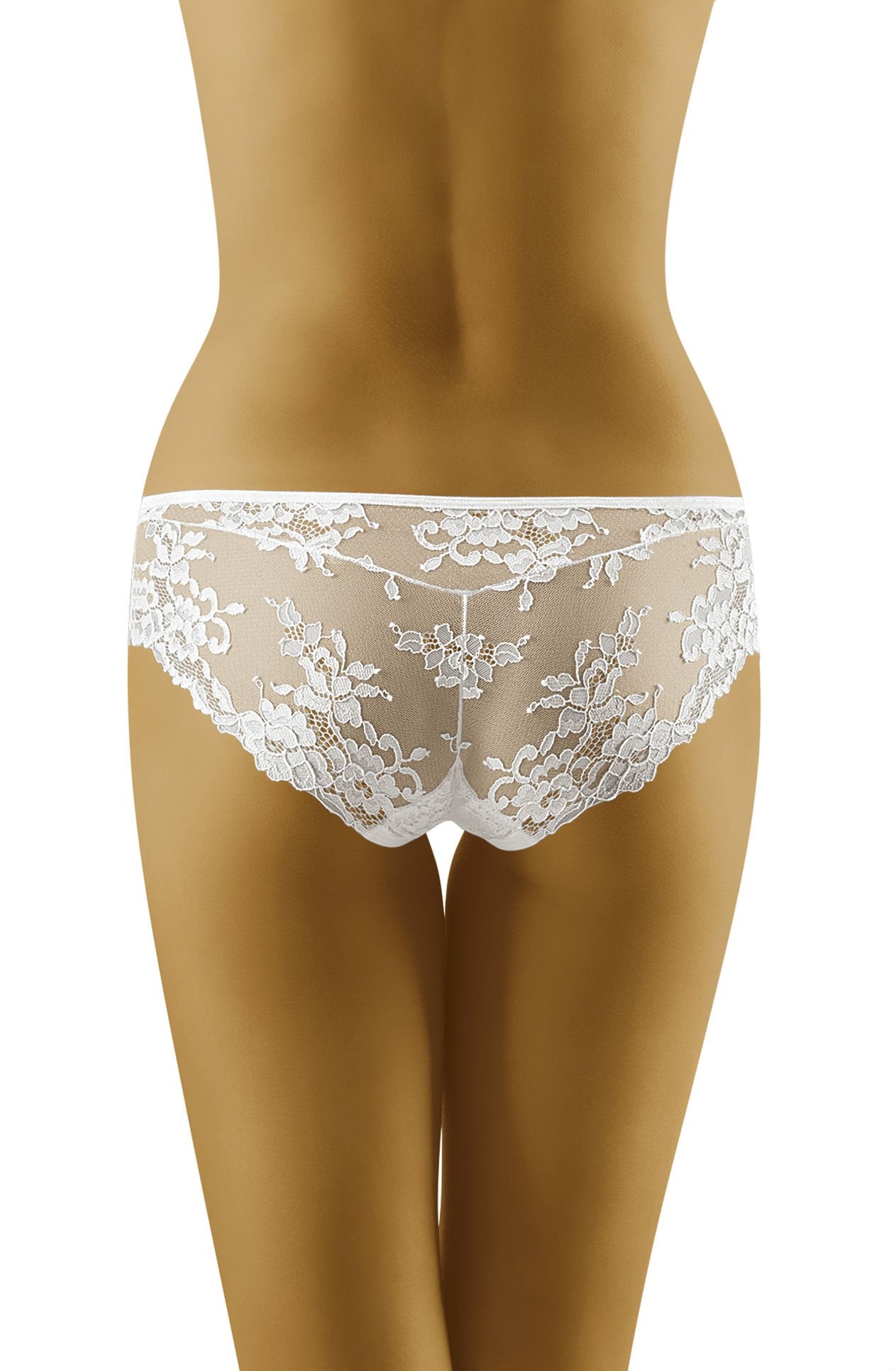 Wolbar Lola White Lace Trim Comfortable Soft Briefs Underwear