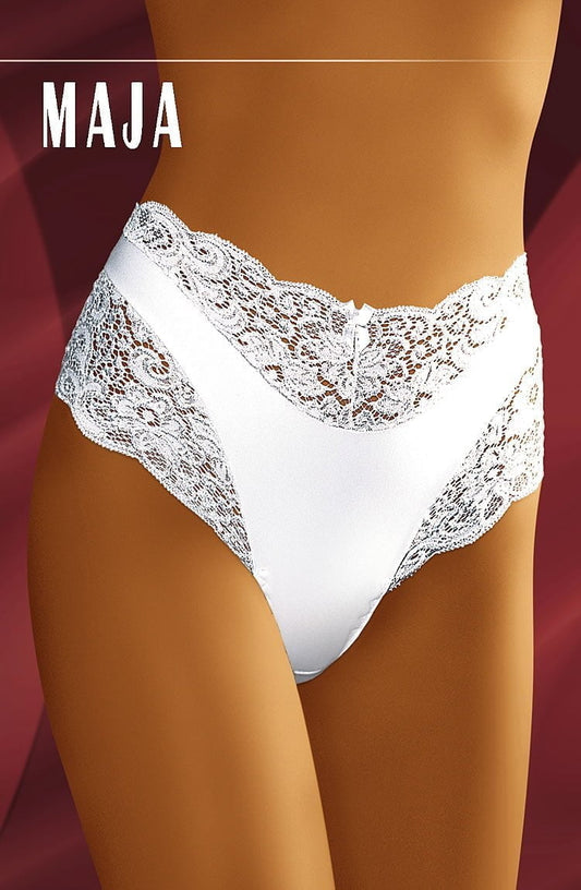 Wolbar Maja White Lace Full Brief UK Size 16 Gift Box Packaged