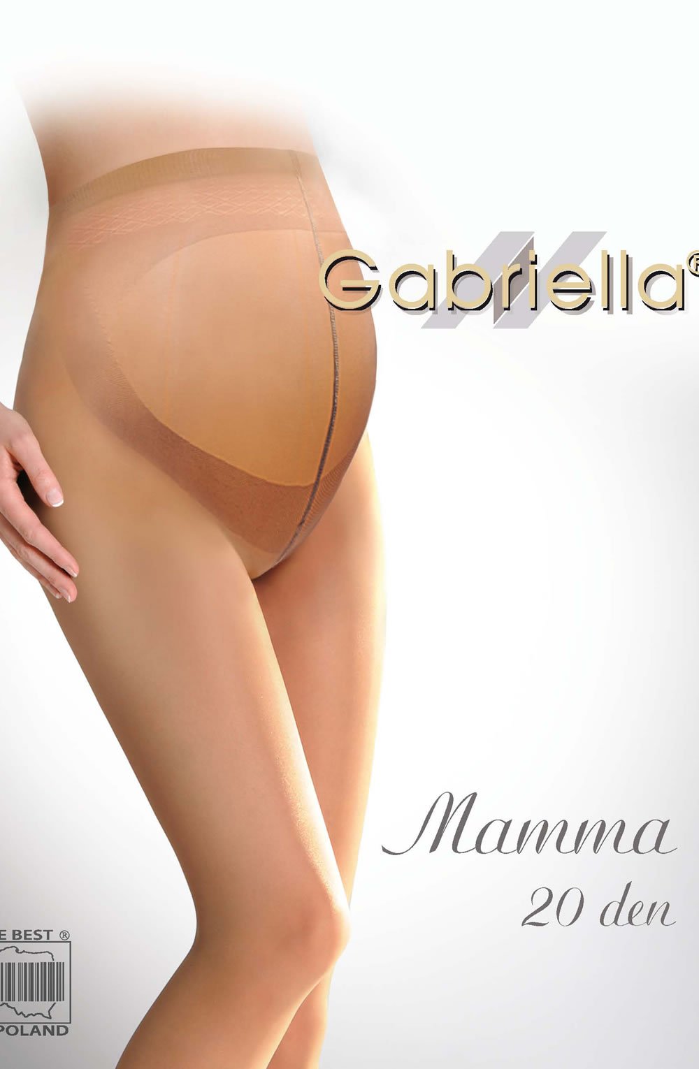Gabriella Classic Mamma 20 Denier Beige Comfortable Maternity Tights