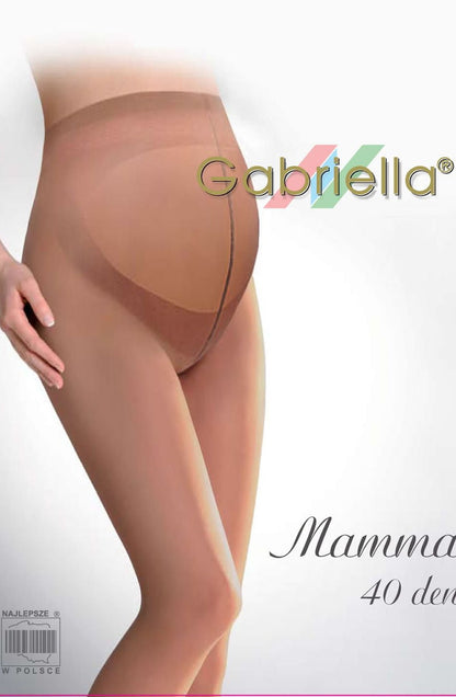 Gabriella Classic Mamma 40 Denier Beige Tights for Pregnant Women Comfortable