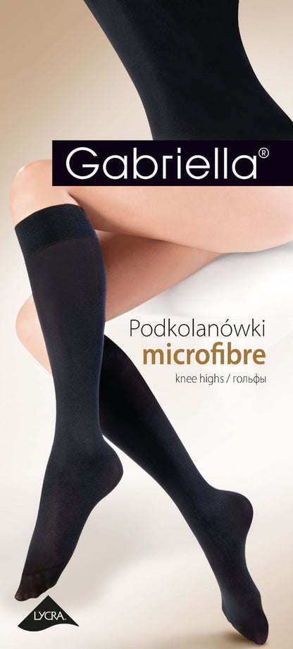 Gabriella Microfibre Knee High Socks Grafit with Reinforced Toes and Anti-Pressure Band