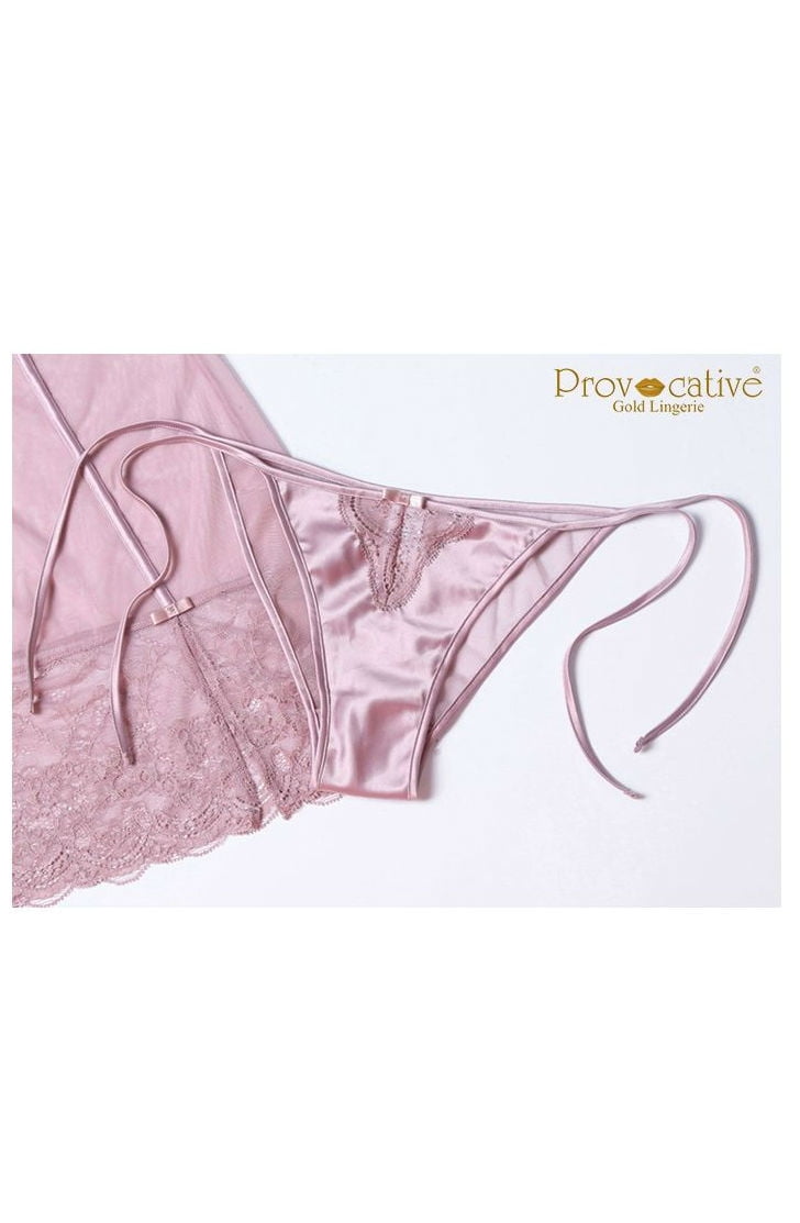 Sensuelle Venice Cameo Chemise with Matching Brief Nightwear Set
