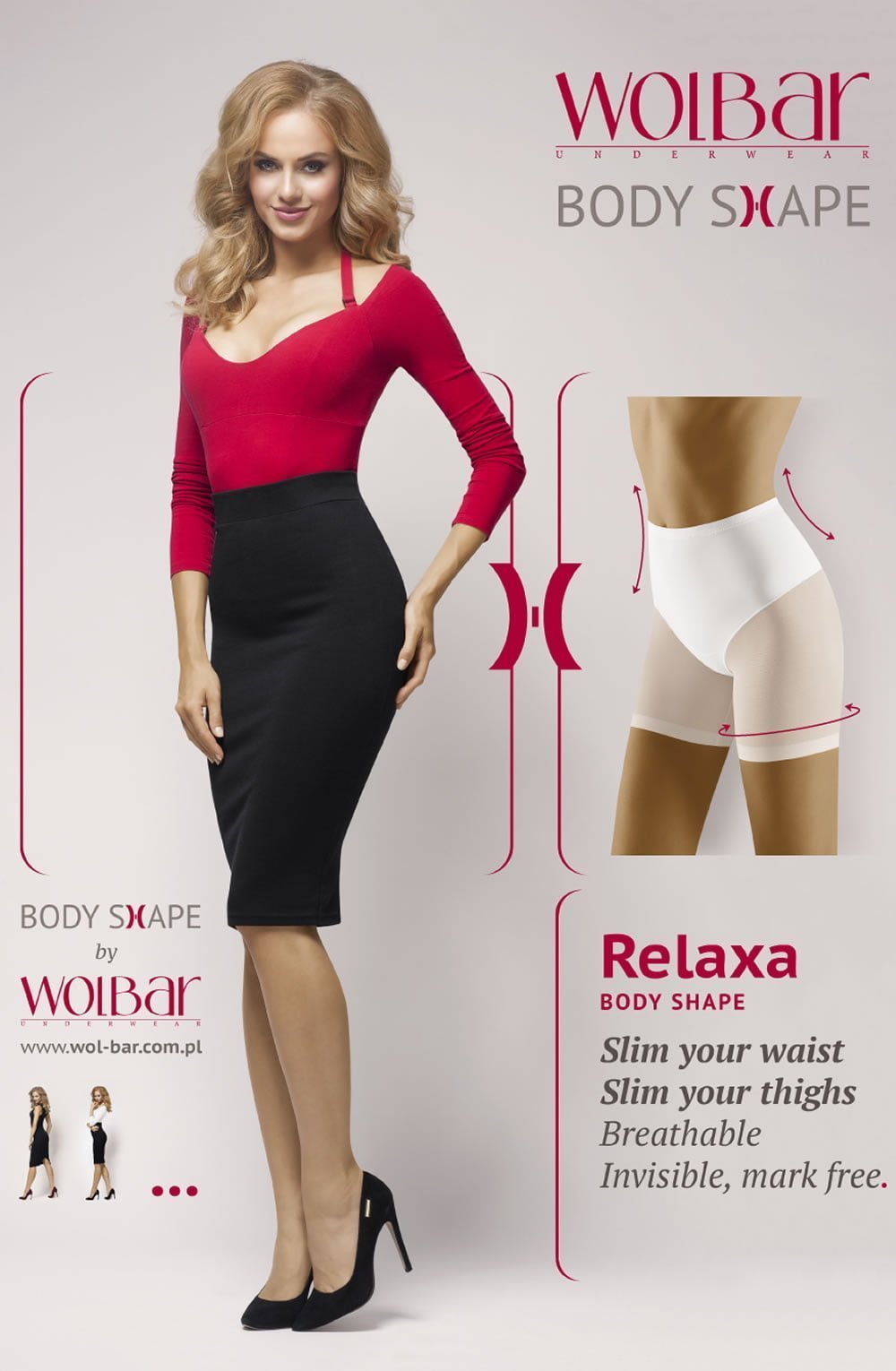 Wolbar Relaxa Slimming Microfibre Mesh Black Hosiery Pantyhose