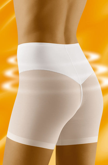 Wolbar Relaxa White Slimming Microfibre Shapewear with Mesh Legs
