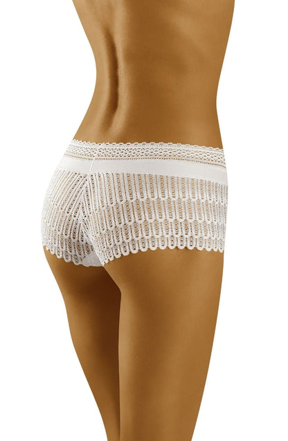 Wolbar Riki White Lace Decorative Shorts for Women