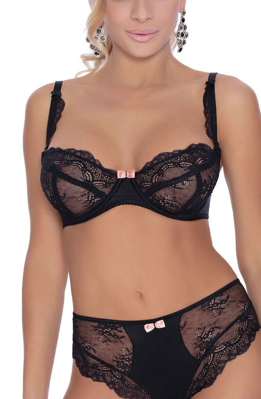 Roza Ambre Soft Cup Bra Black Lace Romantic Feminine Design