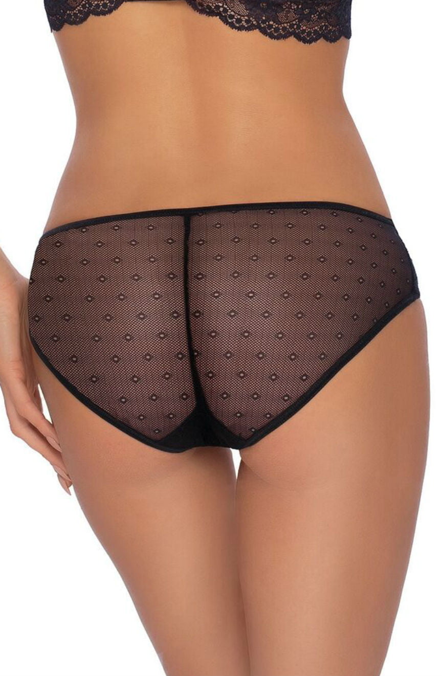 Roza Fifi Black Lace Briefs Gift Box Packaging
