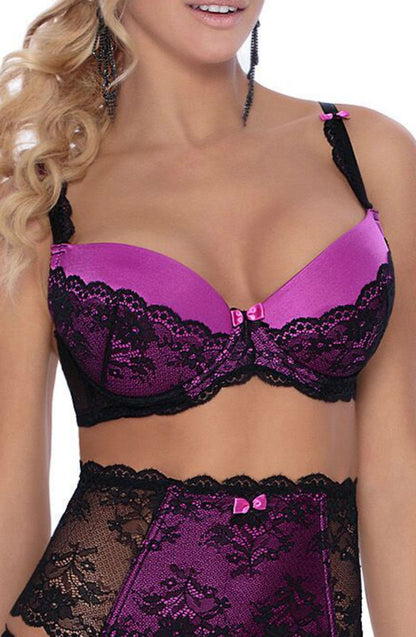 Roza Fifi Black Lace Push Up Bra