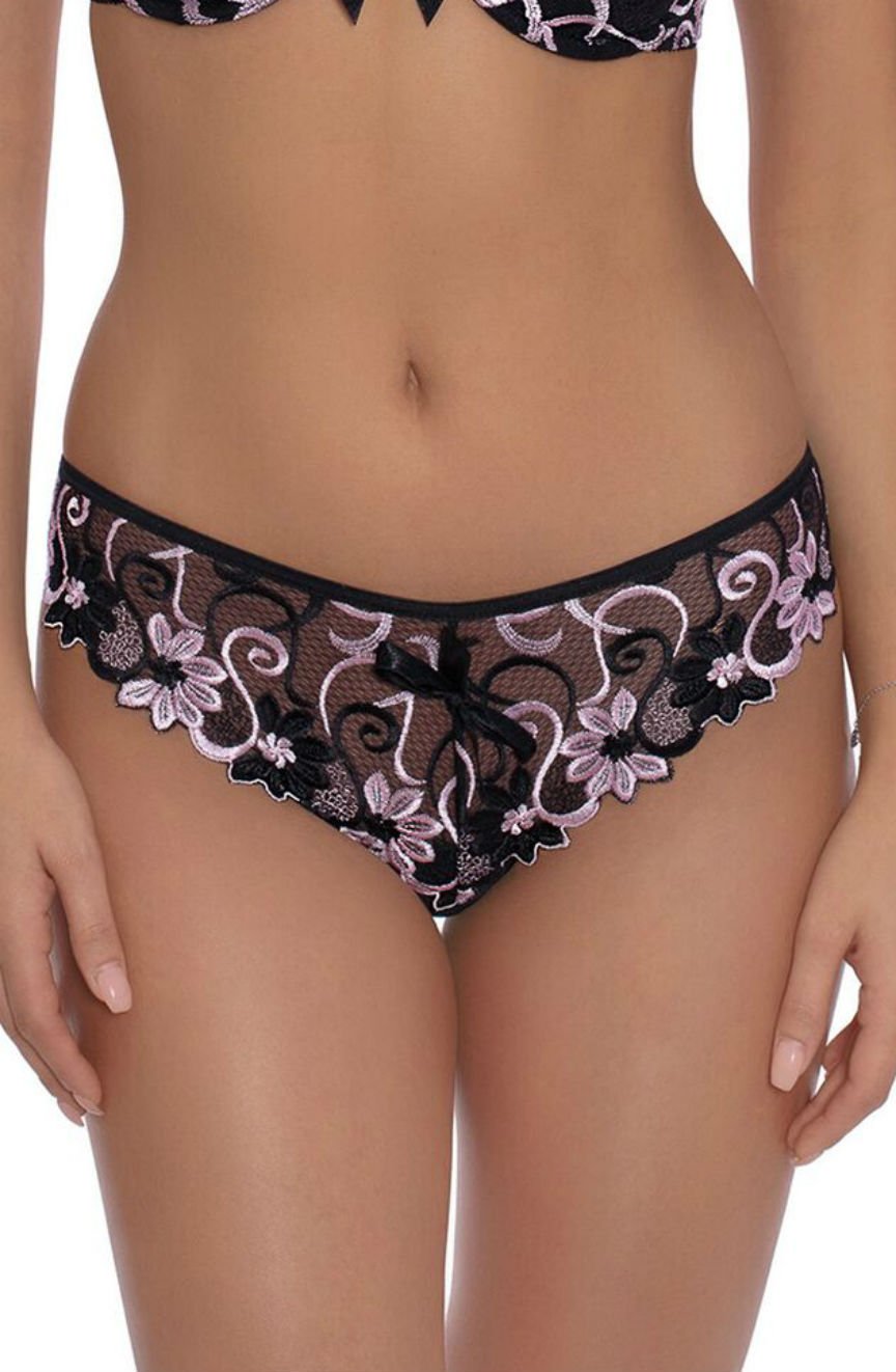 Roza Florence Pink Embroidered Comfortable Elegant Brief