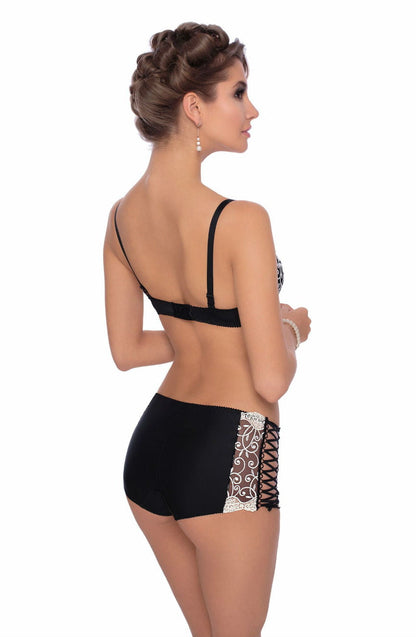 Roza Ginewra Short Elegant Embroidered Lace Shorts