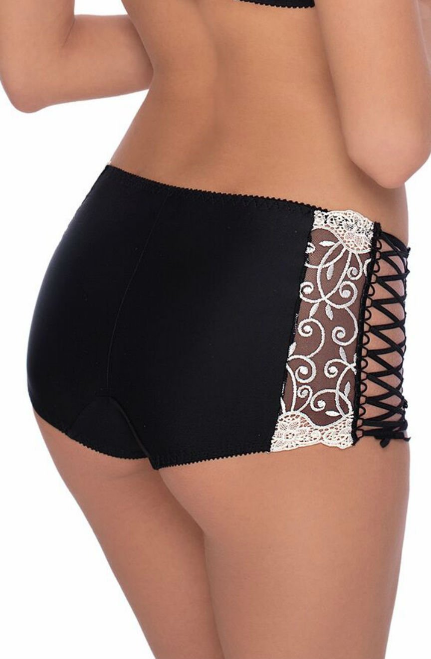 Roza Ginewra Short Elegant Embroidered Lace Shorts