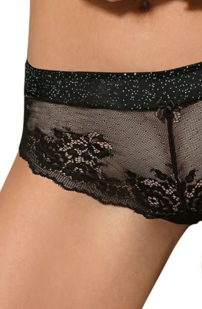 Roza Kena Black Lace Brief Women's Nightwear