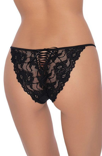 Roza Sarina Black Lace Briefs Gift Set Boxed