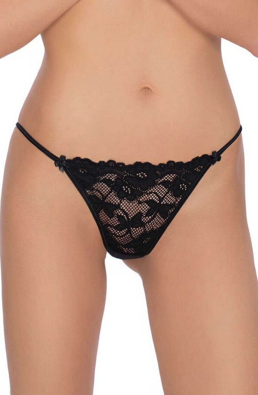 Roza Sarina Black Lace Briefs Gift Set Boxed