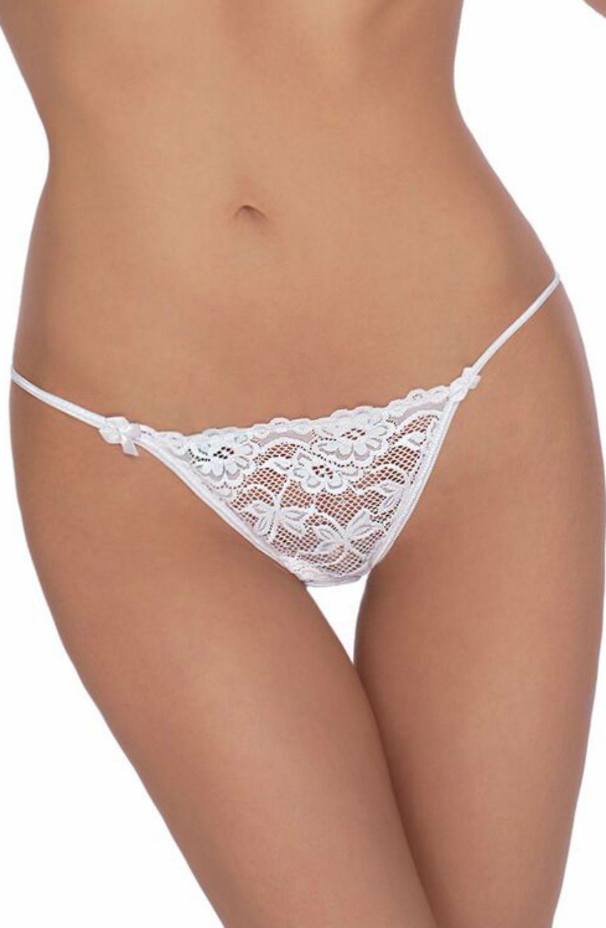 Roza Sarina White Lacy Briefs Gift Box Set
