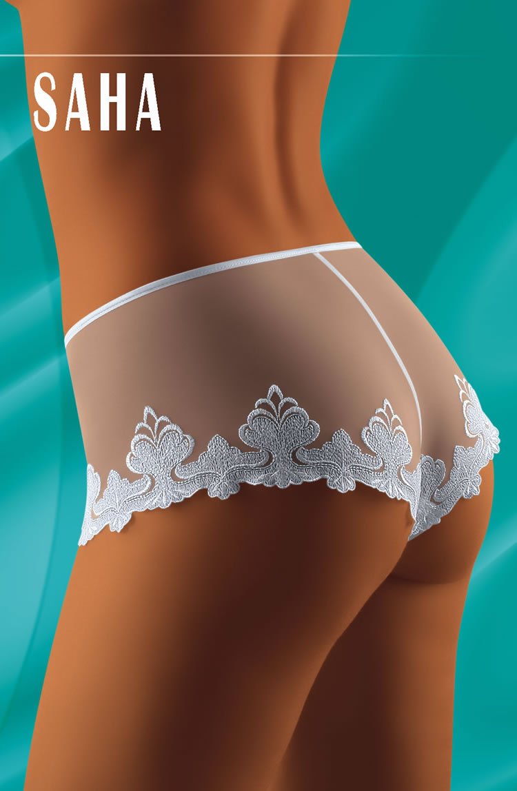 Wolbar Saha White Embroidered Casual Shorts Stylish Design