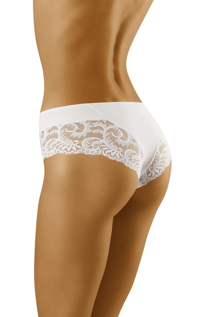 Wolbar Cara White Lace Briefs Packaged in Wolbar Box