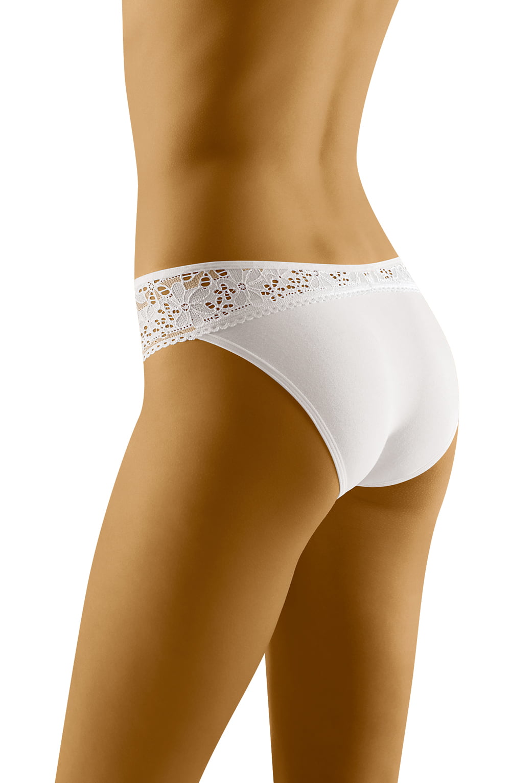 Wolbar Eco-Tu White Brief with Lace Detailing in Gift Box