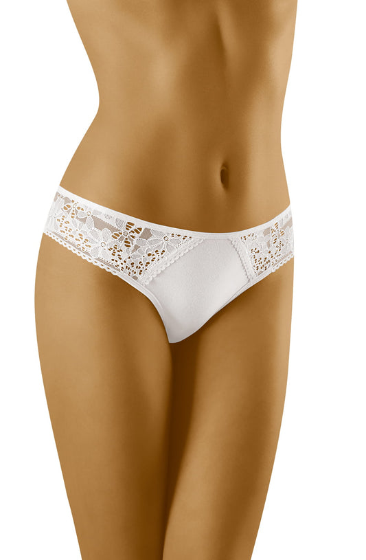 Wolbar Eco-Tu White Brief with Lace Detailing in Gift Box