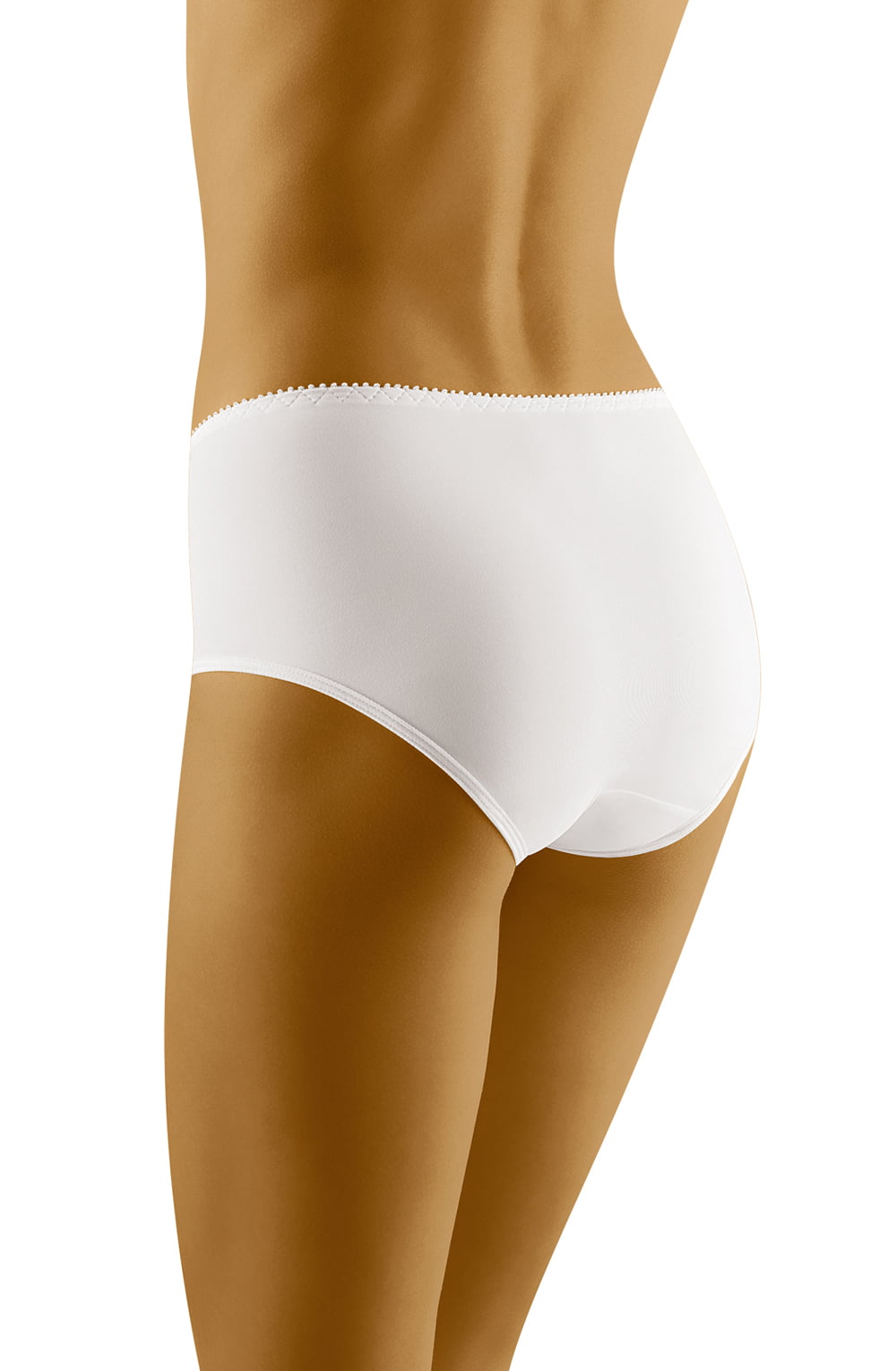 Wolbar Hula White Brief with Elastic Mesh Front Elegant Design
