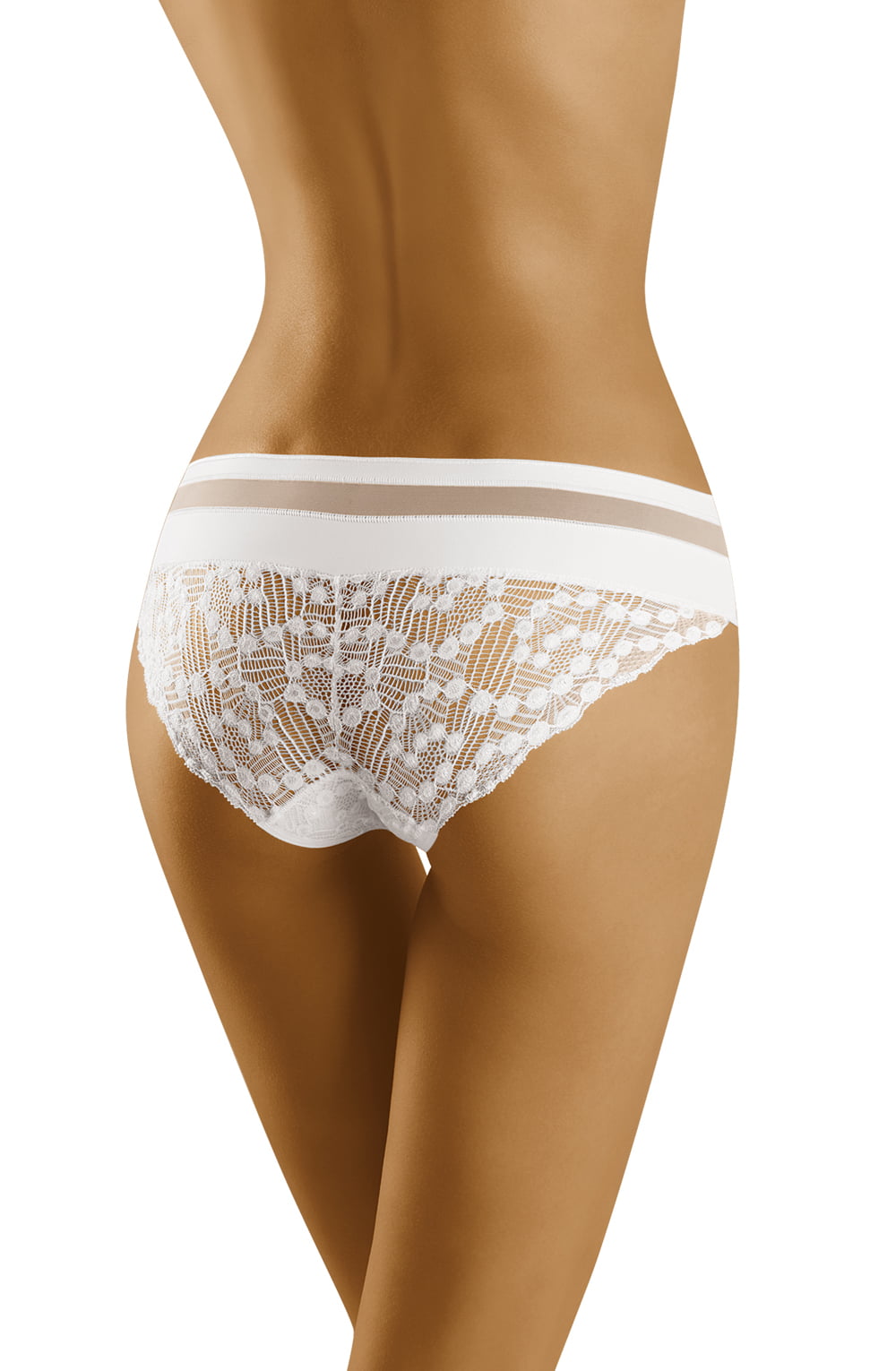 Wolbar Leda White Lace Soft Brief Underwear