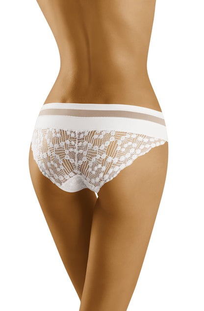 Wolbar Leda White Lace Soft Brief Underwear