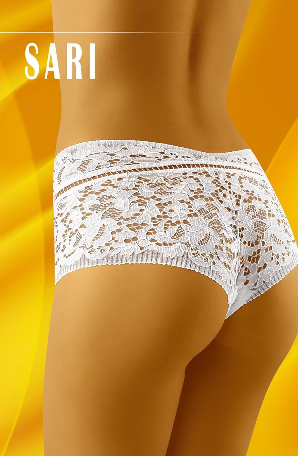 Wolbar White Lacey Sari with Branded Box Packaging for Women