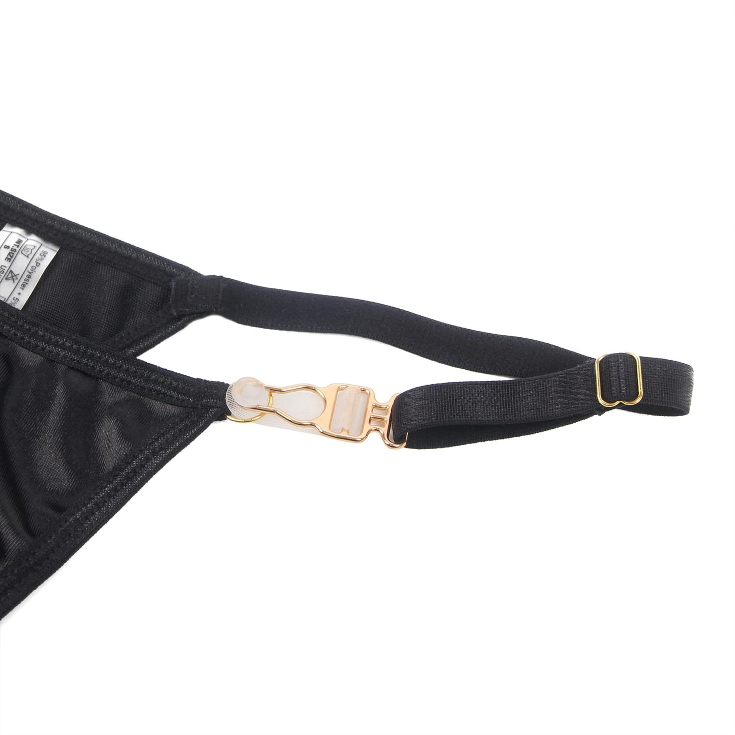 YesX Hollow Cut Halter Bra and Matching Brief Set with Gold Hardware for Women - Bodybloom
