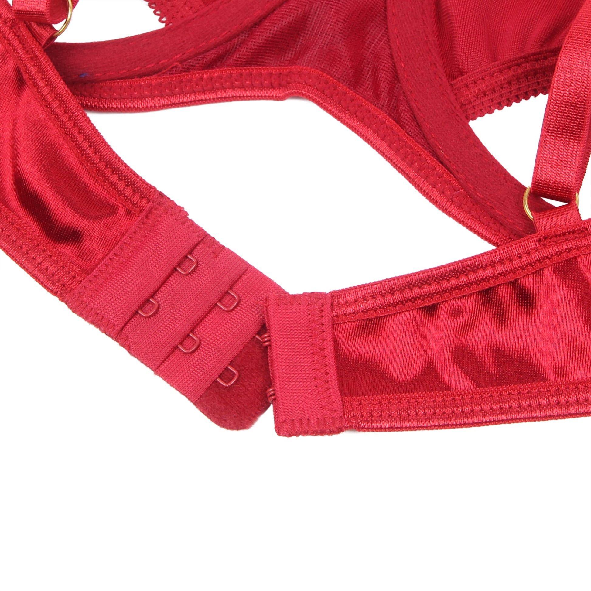 YesX Red Halter Bra Set with Underwire and High-Cut Matching Brief - Bodybloom
