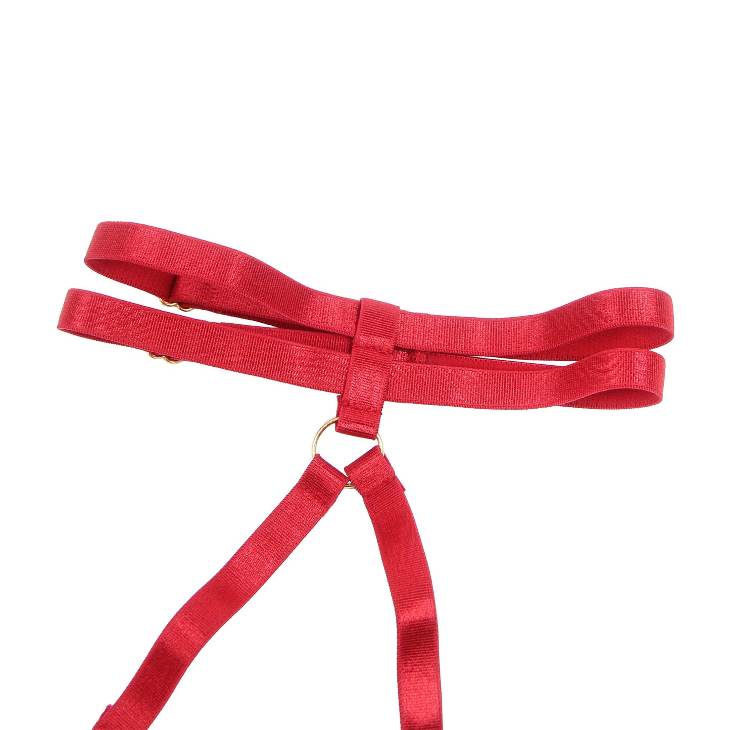 YesX Red Halter Bra Set with Underwire and High-Cut Matching Brief - Bodybloom