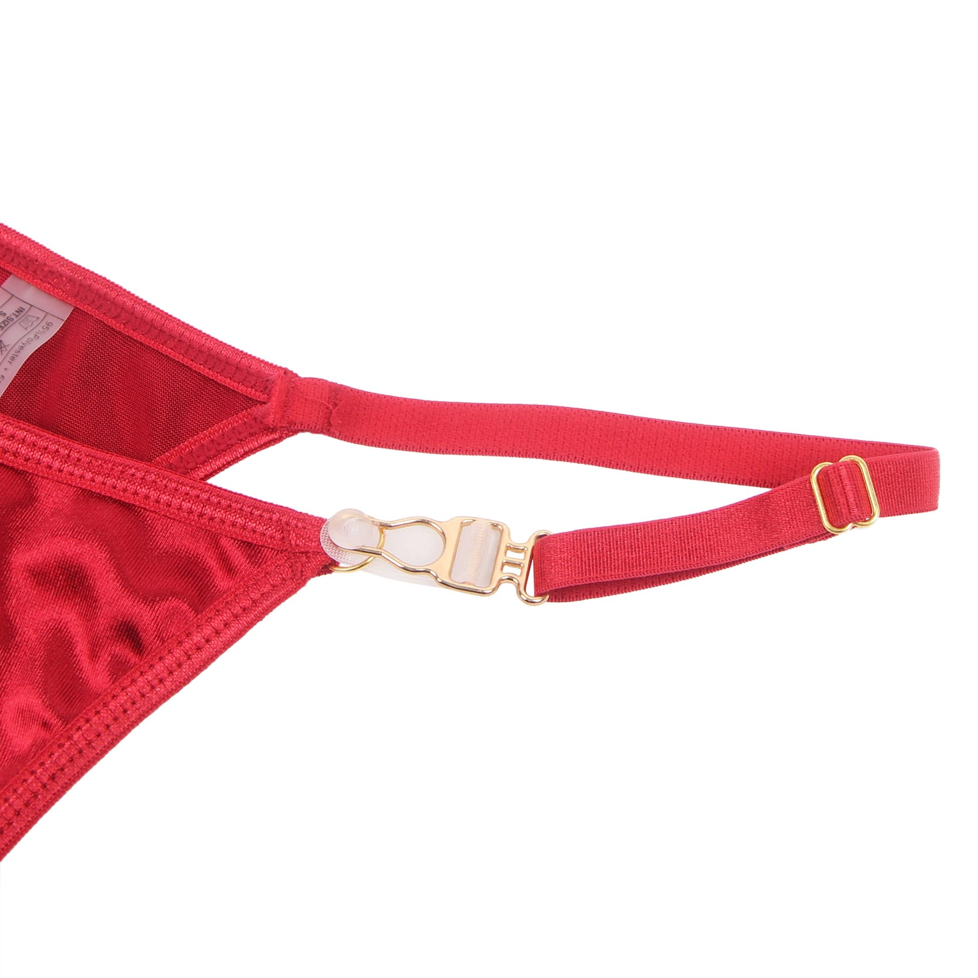 YesX Red Halter Bra Set with Underwire and High-Cut Matching Brief - Bodybloom
