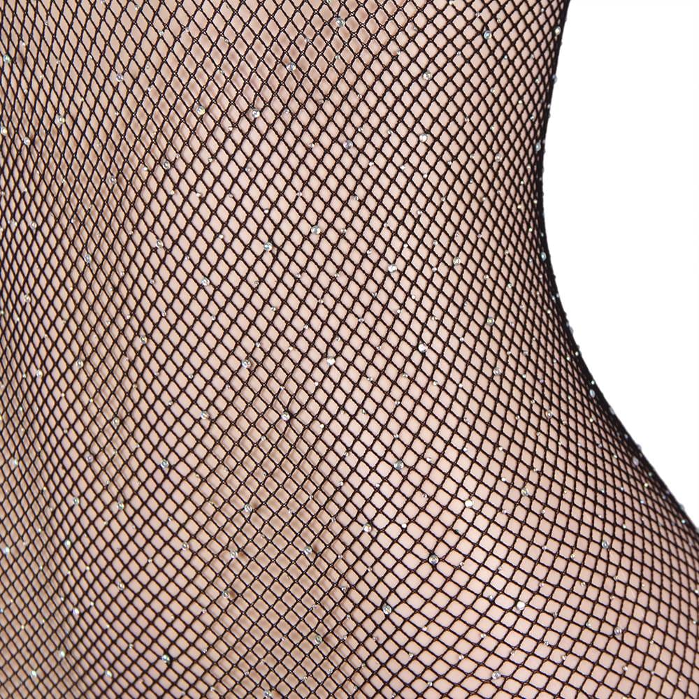 YesX Sparkly Fishnet Plus Size Mesh Jumpsuit Up to 5XL - Bodybloom