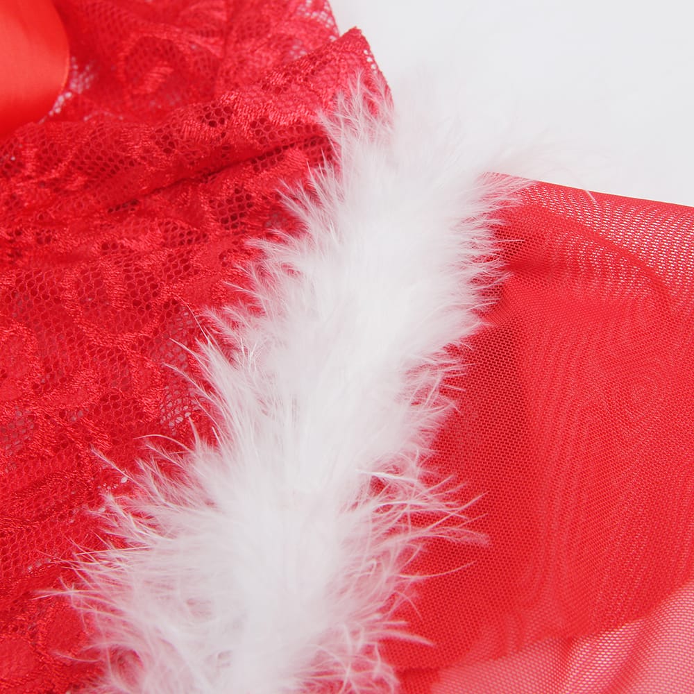 YesX YX874Q Christmas Sexy Halter Neck Teddy Up To 4XL - Bodybloom