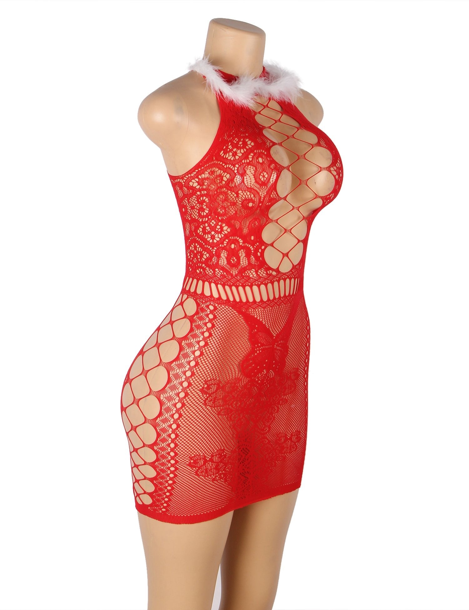 YesX YX877 Christmas Sexy Bodystocking Dress - Bodybloom