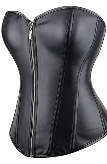 YesX YX888 Stunning Black Corset Up to 4XL - Bodybloom