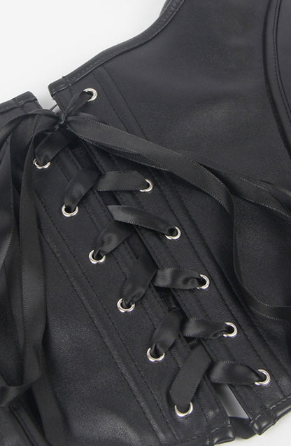 YesX YX888 Stunning Black Corset Up to 4XL - Bodybloom