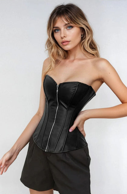 YesX YX888 Stunning Black Corset Up to 4XL - Bodybloom