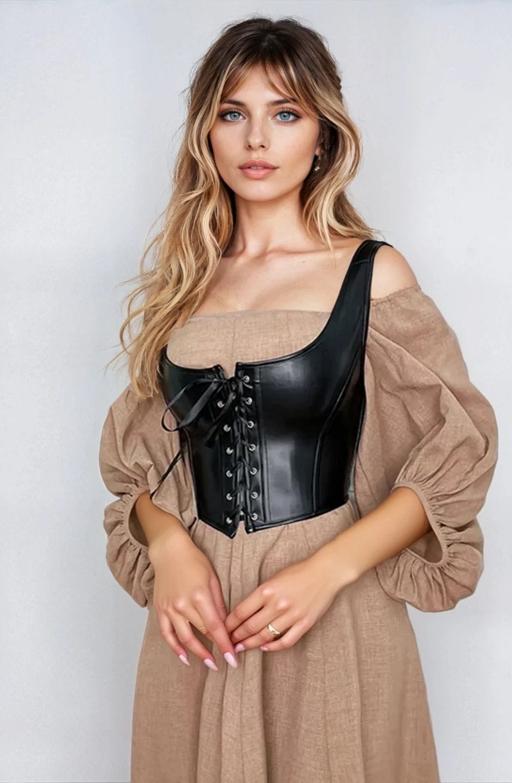 YesX YX889 Sexy Corset Black Up to 6XL - Bodybloom