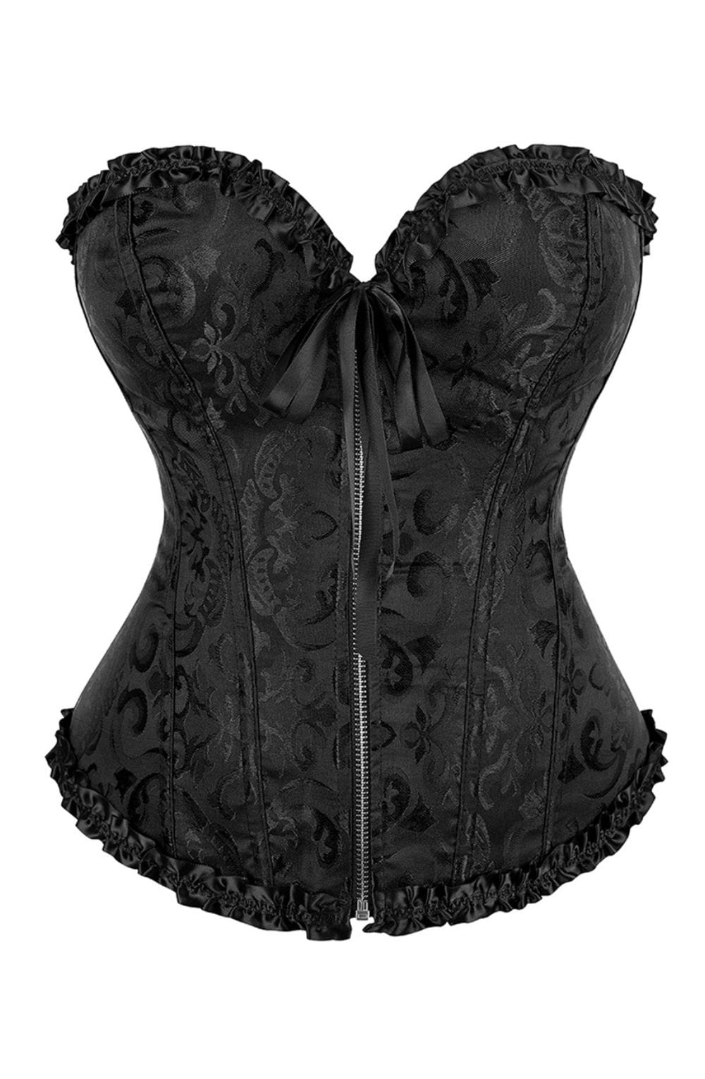 YesX YX896 Vintage Corset Style Black - Bodybloom