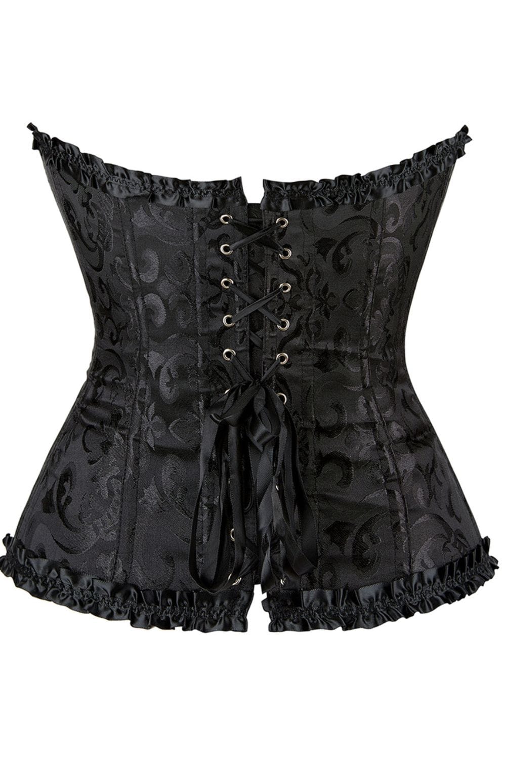 YesX YX896 Vintage Corset Style Black - Bodybloom