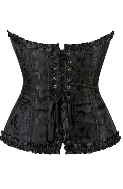 YesX YX896 Vintage Corset Style Black - Bodybloom