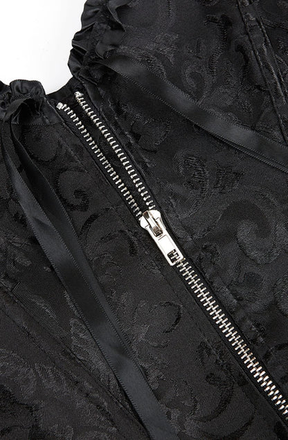 YesX YX896 Vintage Corset Style Black - Bodybloom