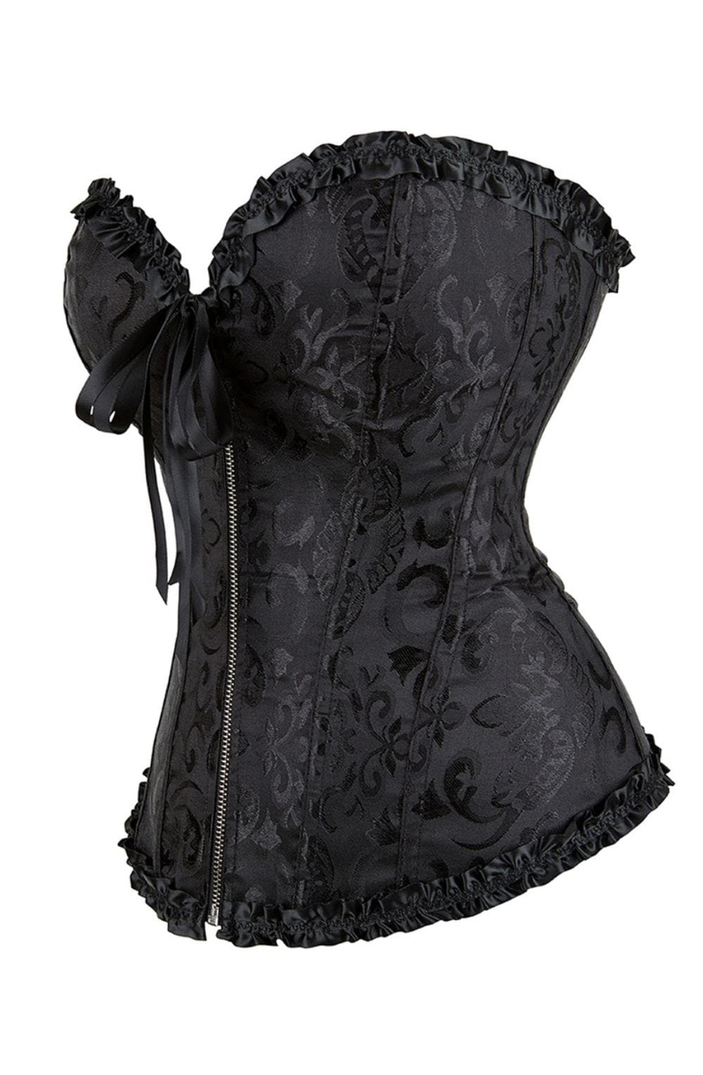 YesX YX896 Vintage Corset Style Black - Bodybloom