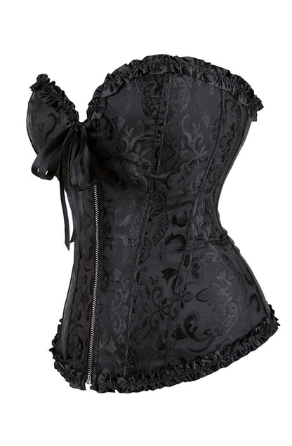YesX YX896 Vintage Corset Style Black - Bodybloom