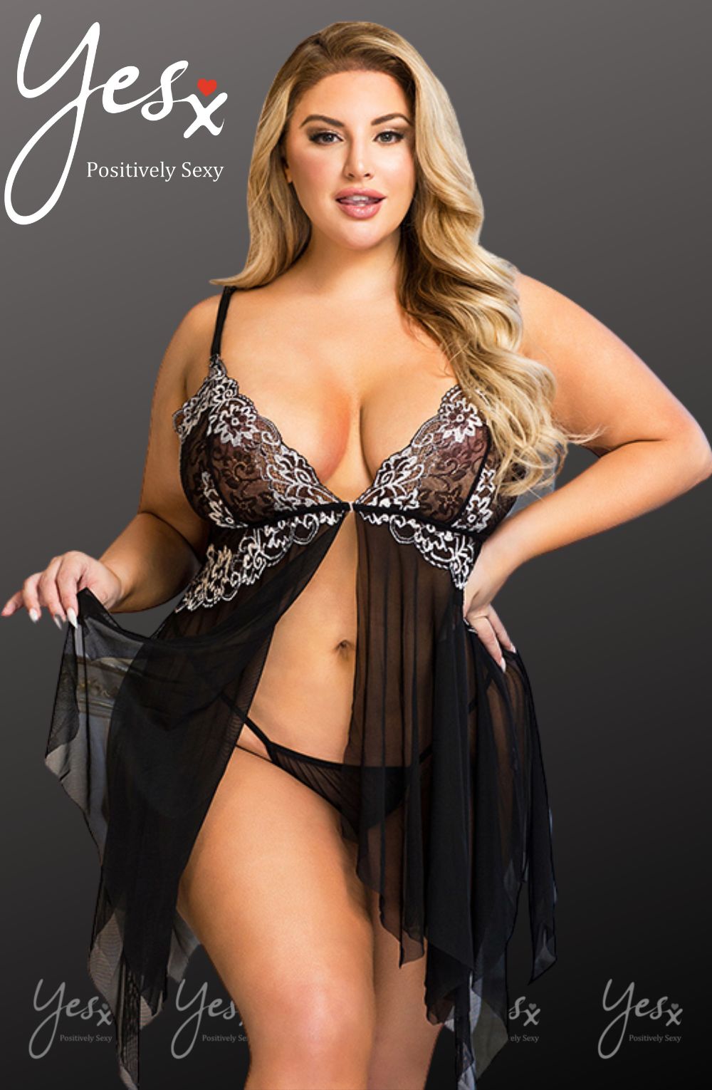 YesX Halter Dress Nightwear Set with Adjustable Straps and Matching Matching Brief